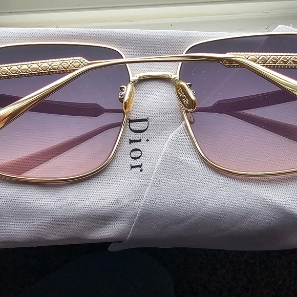DiorCannage S1UGradient Purple-to-Pink Square Sunglasses - Picture 7 of 8